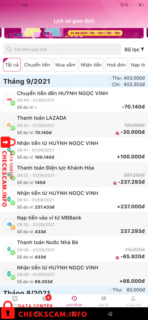 针对的证据 Huynh Ngoc Vinh