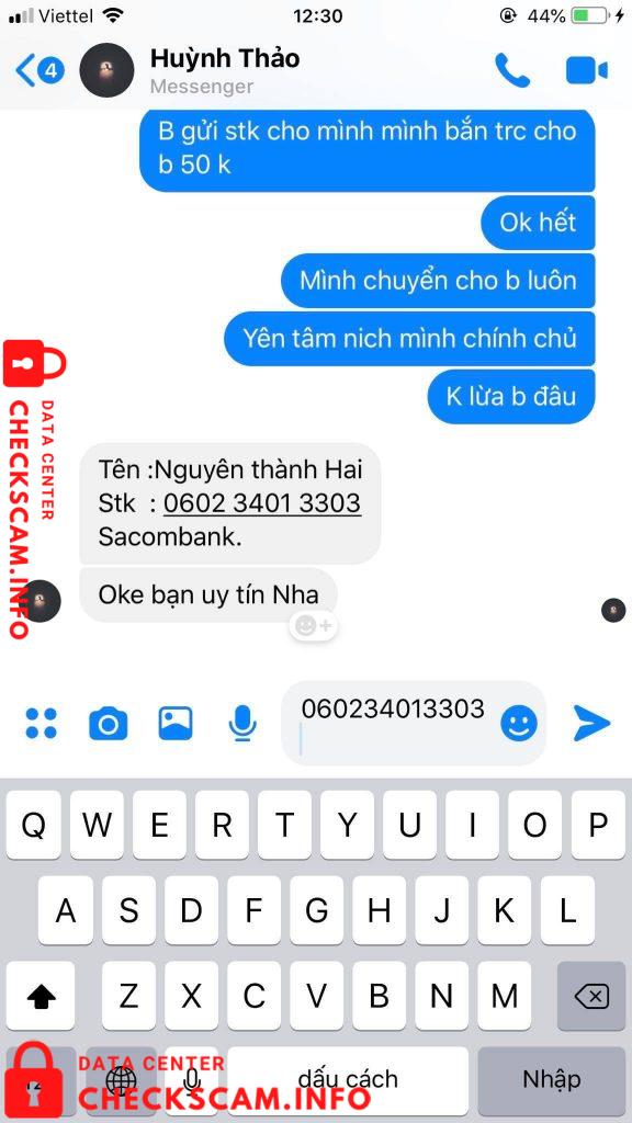 対する証拠 Nguyen Thanh Hai