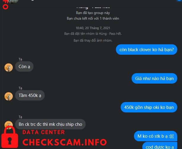 対する証拠 Trần Lê Công Hiếu