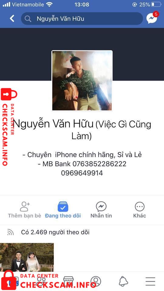 対する証拠 Nguyen Van Huu