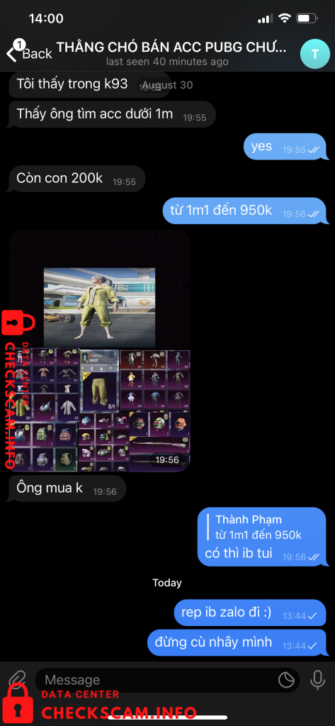 対する証拠 Vo Van Thang