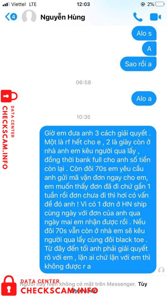 対する証拠 Nguyen Phuong Dung