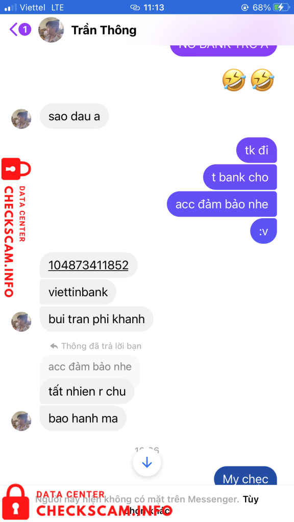 対する証拠 Bùi Trần Phi Khanh
