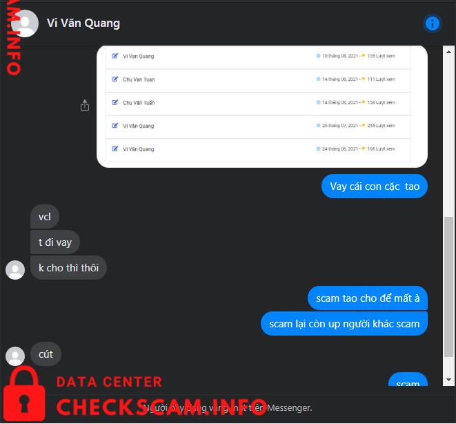 対する証拠 Vi Văn Quang
