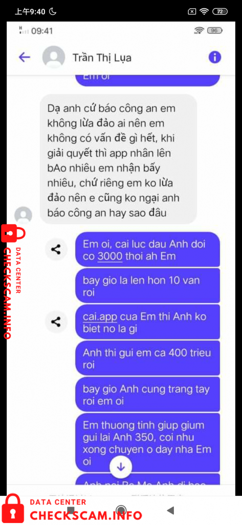 対する証拠 Nguyen Thanh Phuong