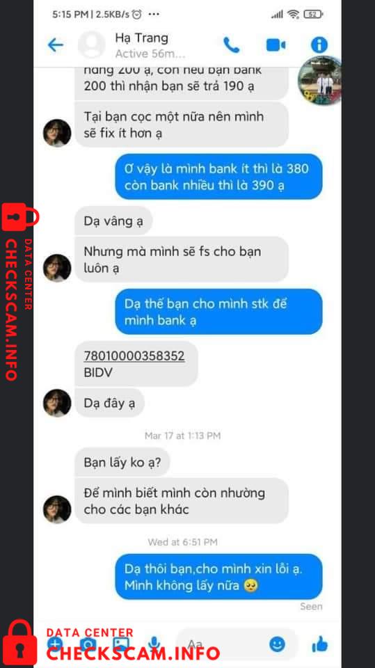 対する証拠 Ho Buu Lap