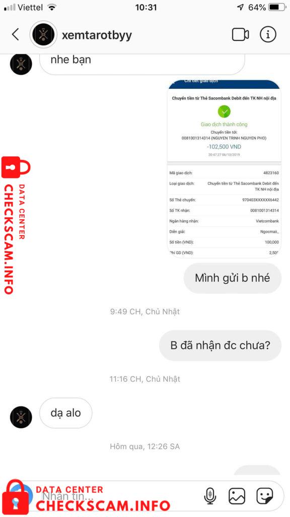 対する証拠 Nguyen Trinh Nguyen Pho