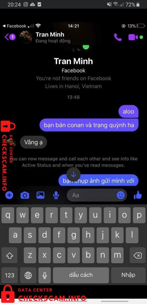 対する証拠 Tran Dinh Ngoc Minh