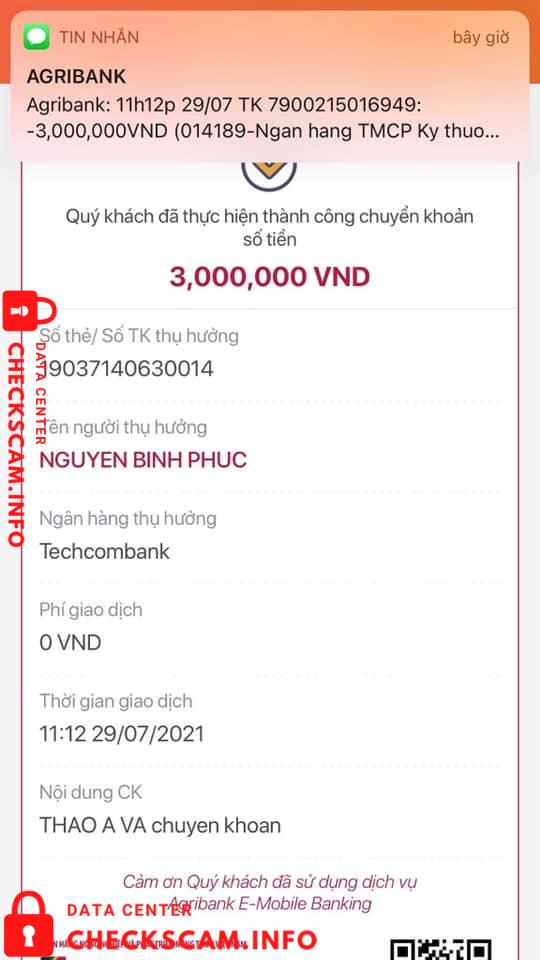 针对的证据 Nguyen Binh Phuc