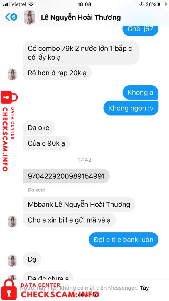 Evidence against Lê Nguyễn Hoài Thương