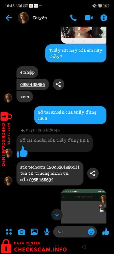 対する証拠 Truong Minh Vu