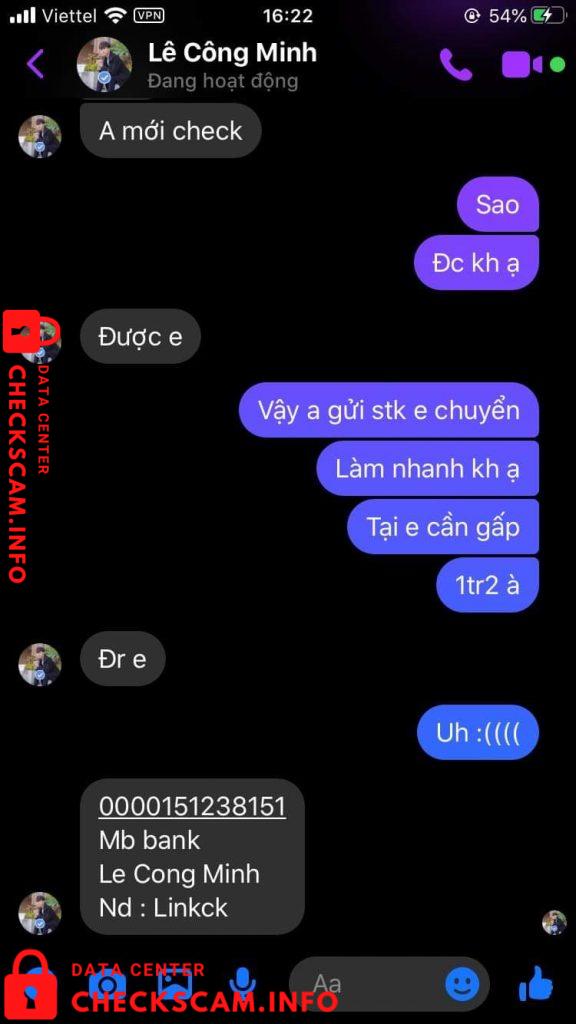 対する証拠 Le Cong Minh