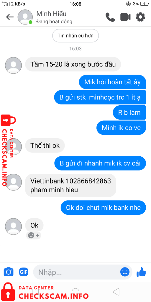 対する証拠 Phạm Minh Hiếu