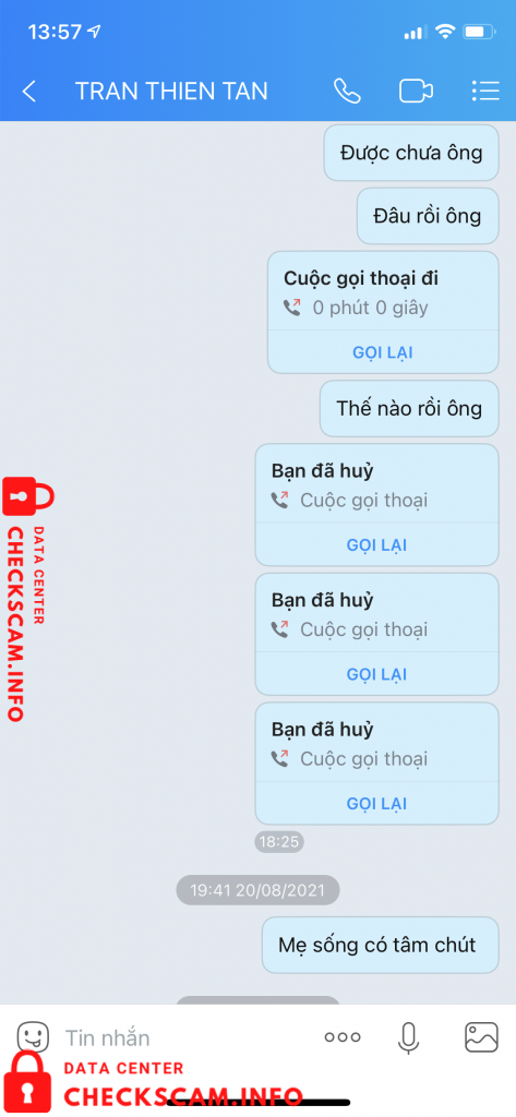 対する証拠 Trần Thiên Tân