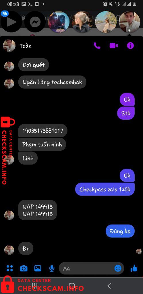対する証拠 Phạm Tuấn Linh