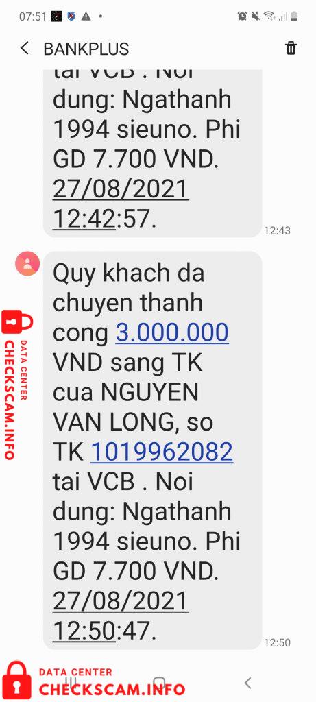対する証拠 Nguyễn Văn Long
