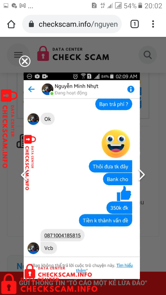 対する証拠 Huỳnh Anh Trung