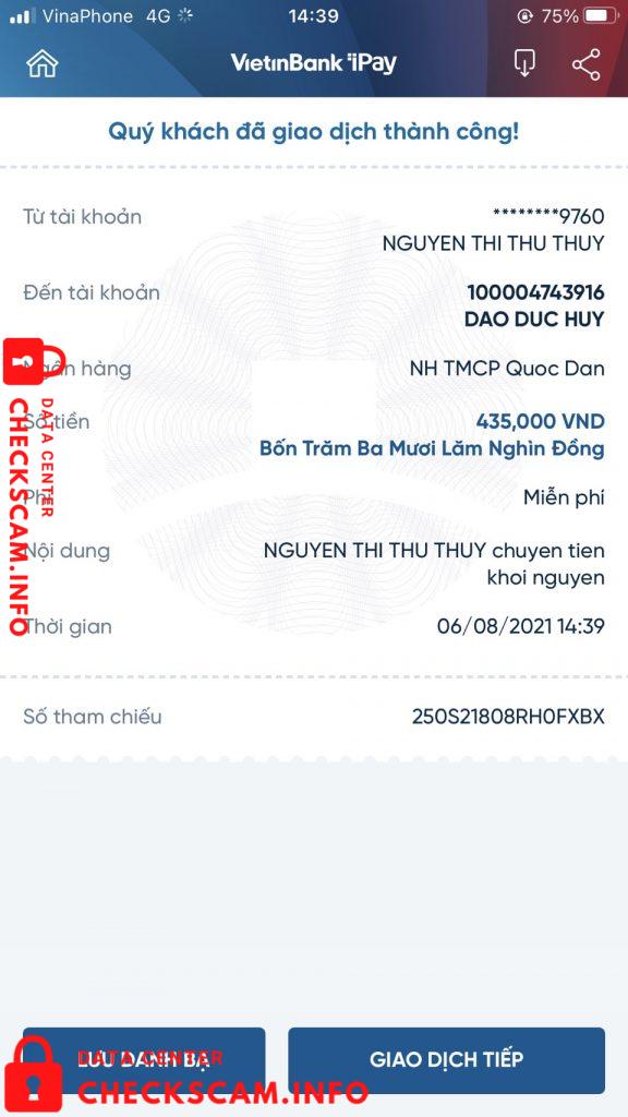 针对的证据 Dao Duc Hu