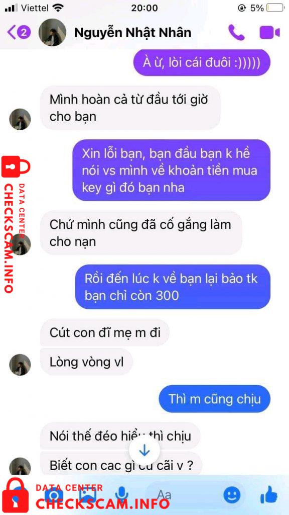 针对的证据 Nguyễn Nhật Tân
