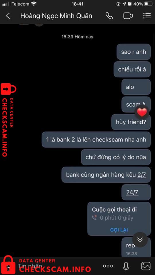 针对的证据 Hoàng Ngọc Minh Quân