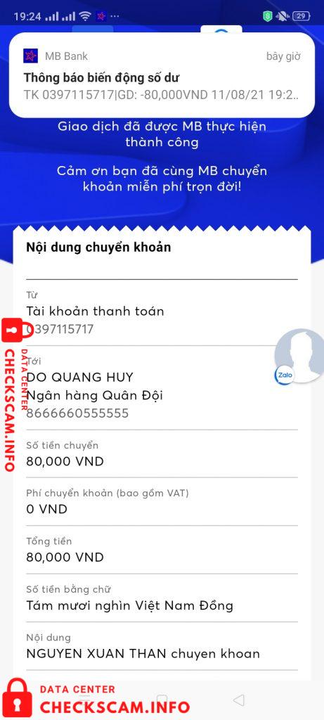 针对的证据 Do Quang Huy