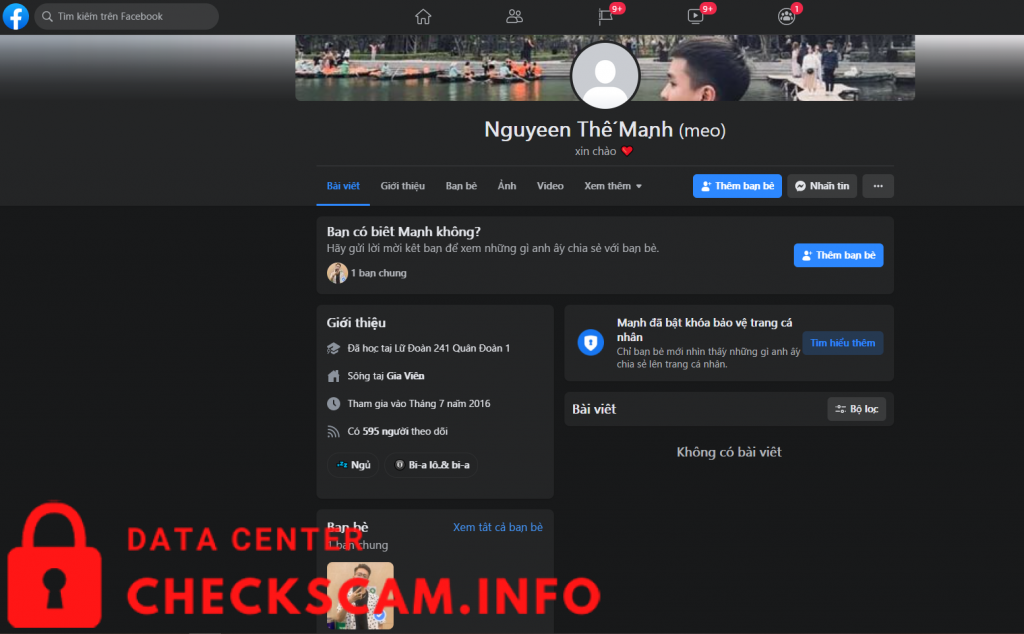 针对的证据 Nguyễn Thế Mạnh