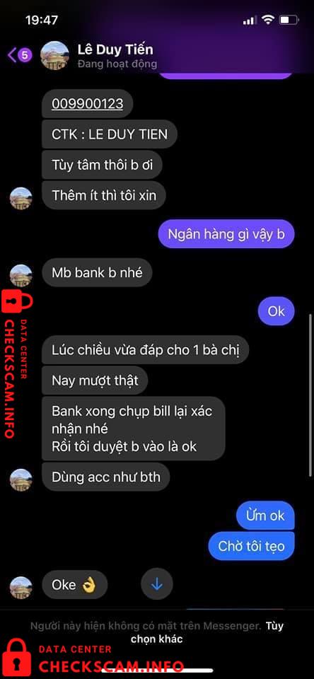 针对的证据 Le Duy Tien