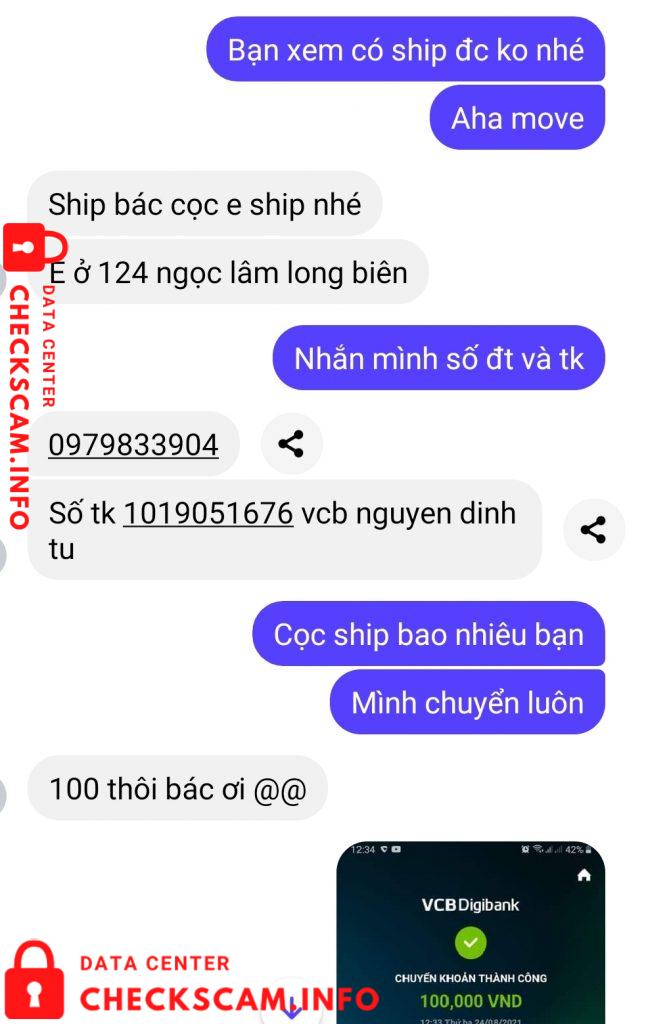 针对的证据 Nguyễn Đình Tú