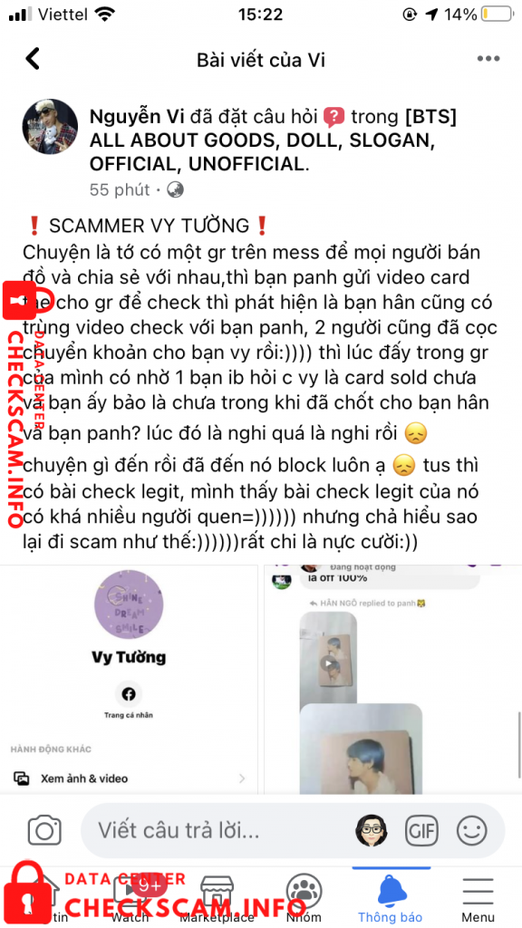 针对的证据 Vu Son Ngoc Tran