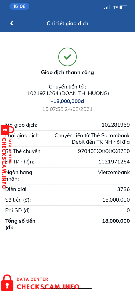 针对的证据 Doan Thi Hương