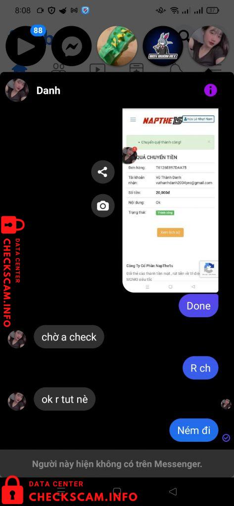 针对的证据 Vũ Thành Danh