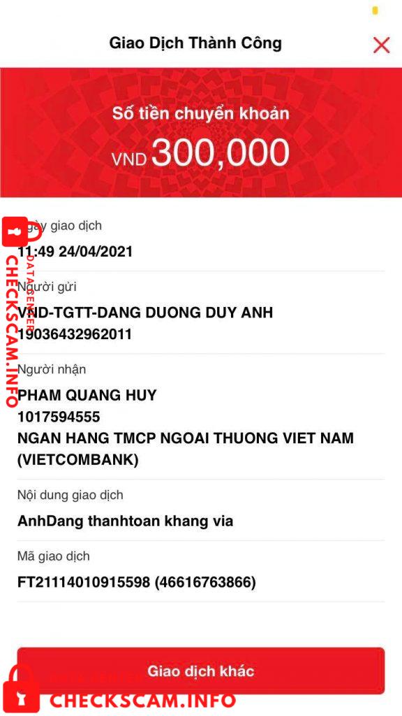 针对的证据 Nguyễn Việt Anh