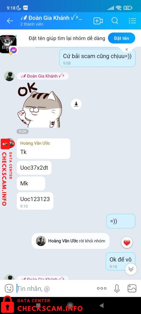针对的证据 Hoàng Văn Ước