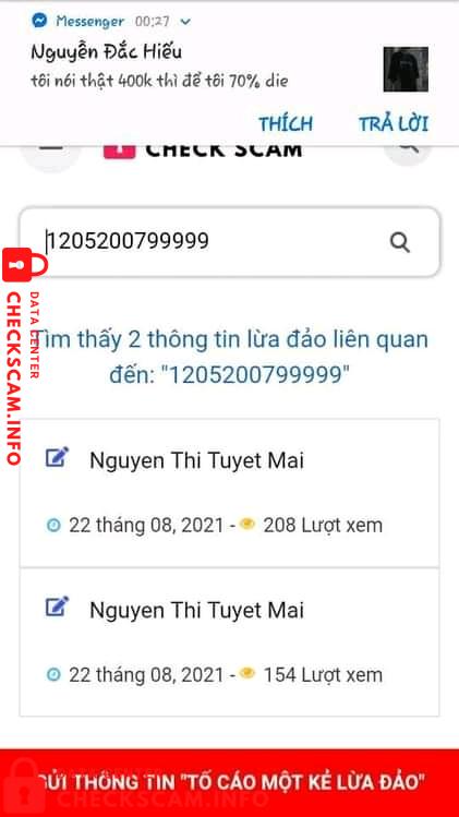 针对的证据 Nguyen Thi Tuyet Mai