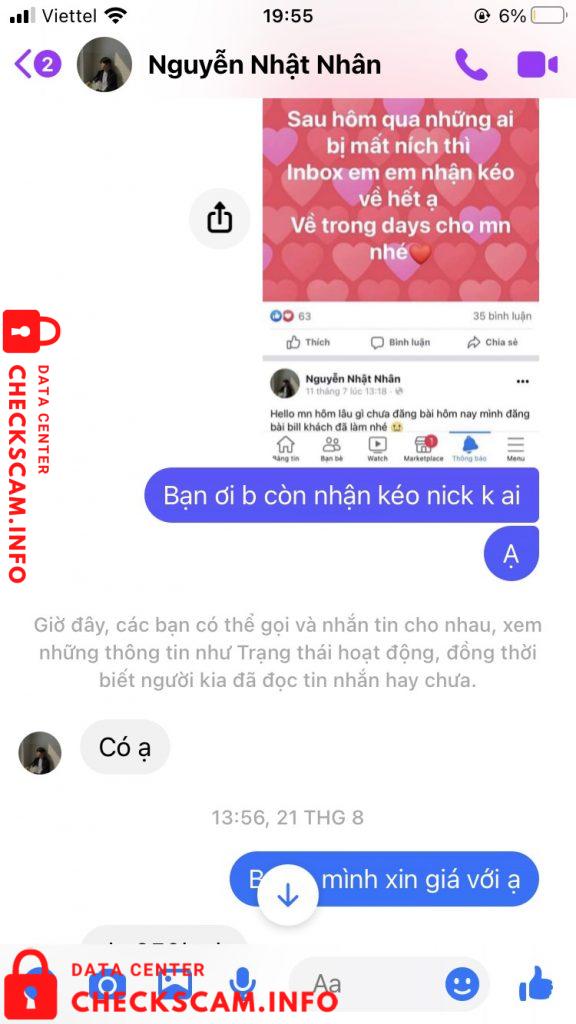 针对的证据 Nguyễn Nhật Nhân