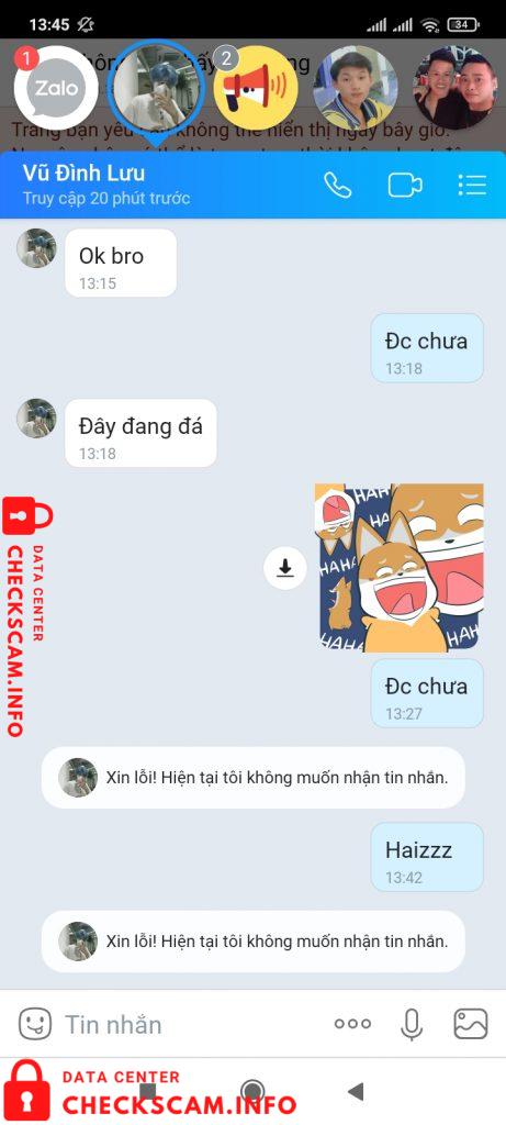 针对的证据 Vũ Đình Lưu