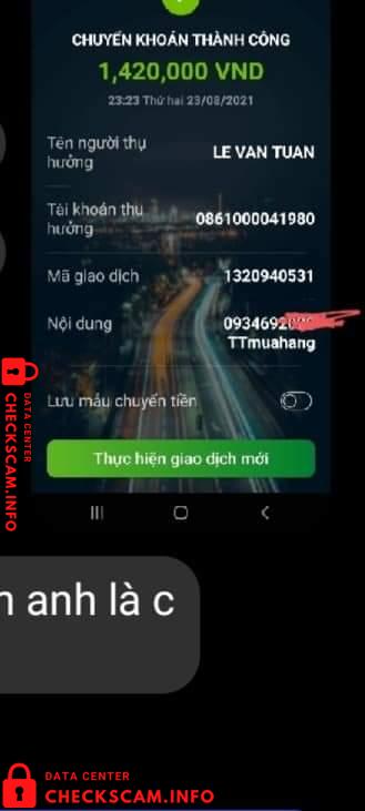 针对的证据 Le Van Tuan
