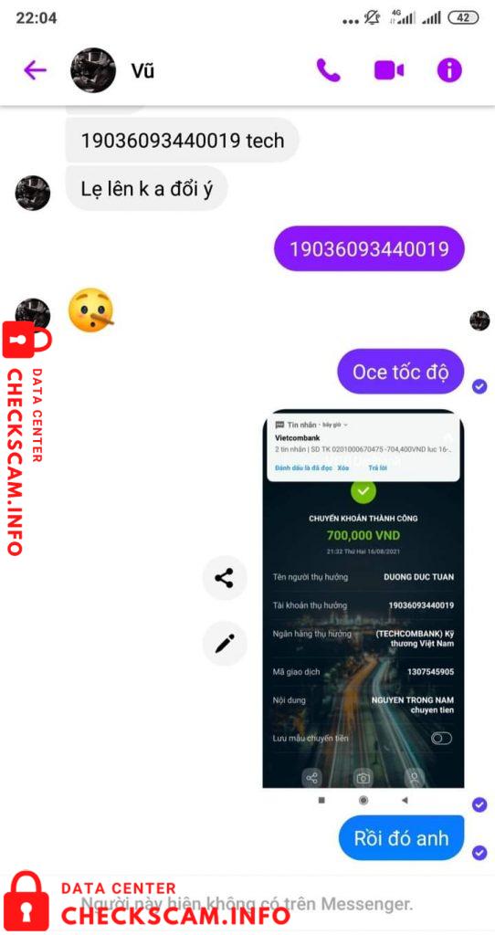 针对的证据 Dương Đức Tuấn