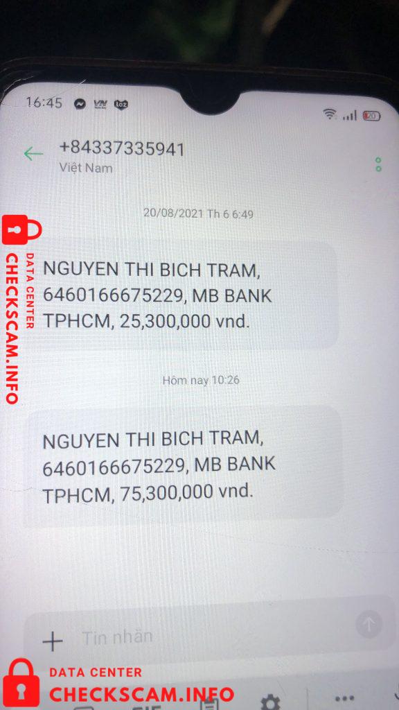 针对的证据 Nguyen Thi Bich Tram