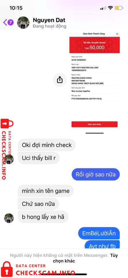 针对的证据 Nguyễn Đăng Khoa