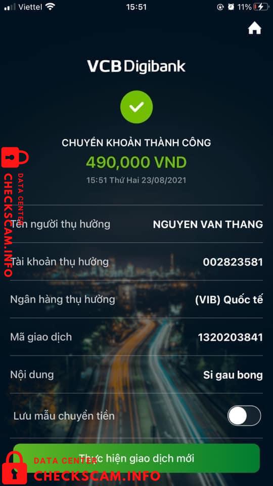 针对的证据 Nguyen Van Thang