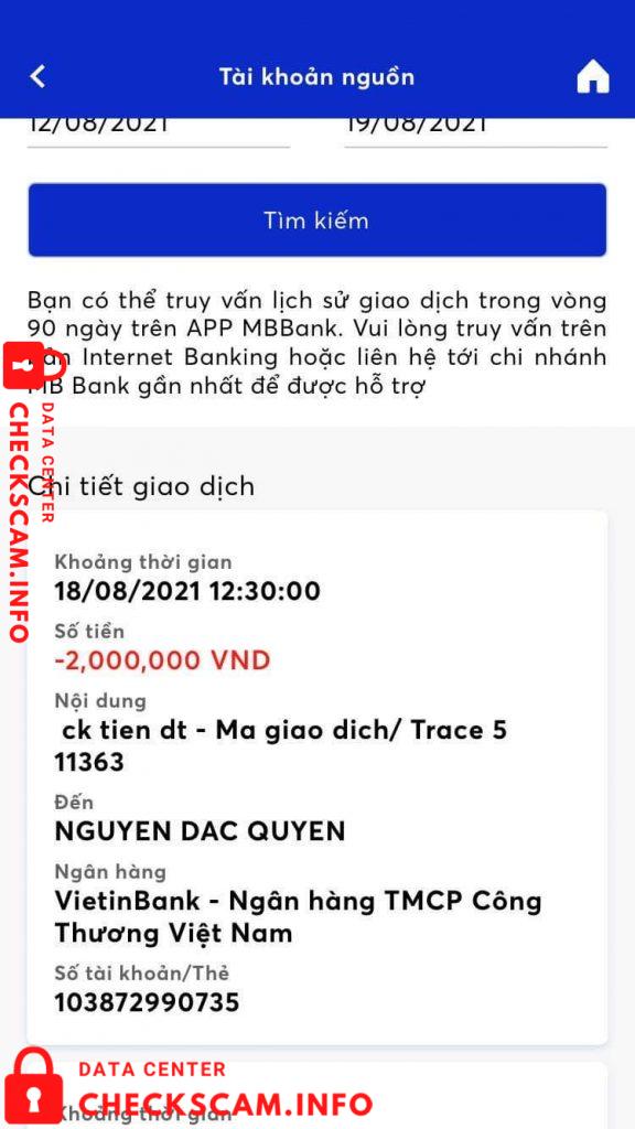 针对的证据 Nguyen Dac Quyen