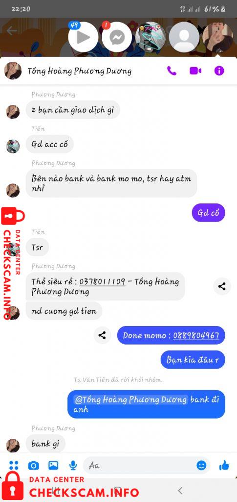 针对的证据 Tạ Văn Tiến