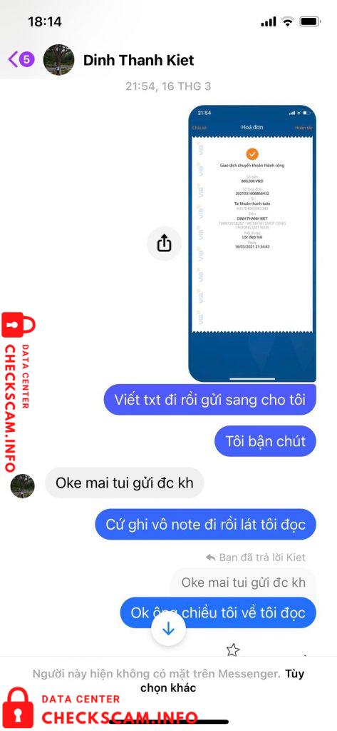 针对的证据 Dinh Thanh Kiet