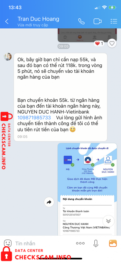 针对的证据 Nguyen Duc Hanh