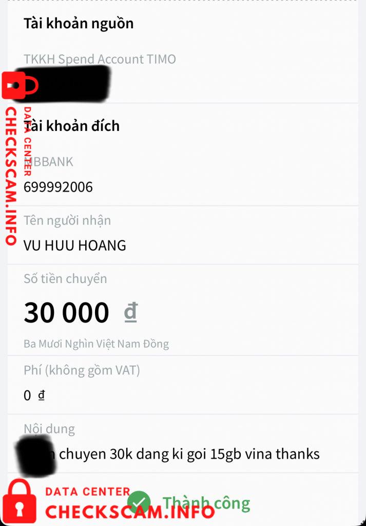 针对的证据 Vũ Hữu Hoàng