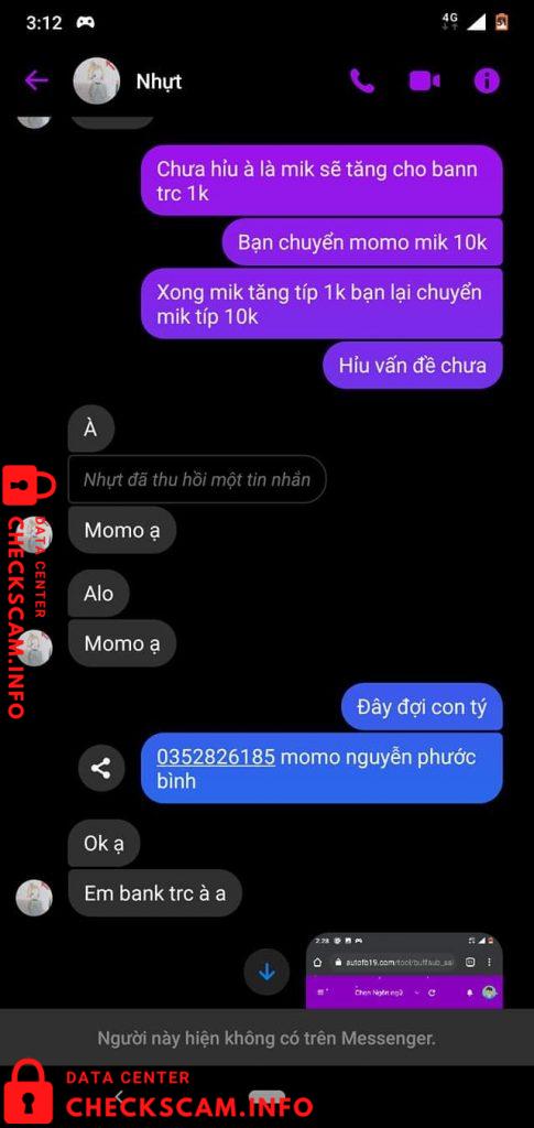 针对的证据 Nguyễn Thanh Nhựt