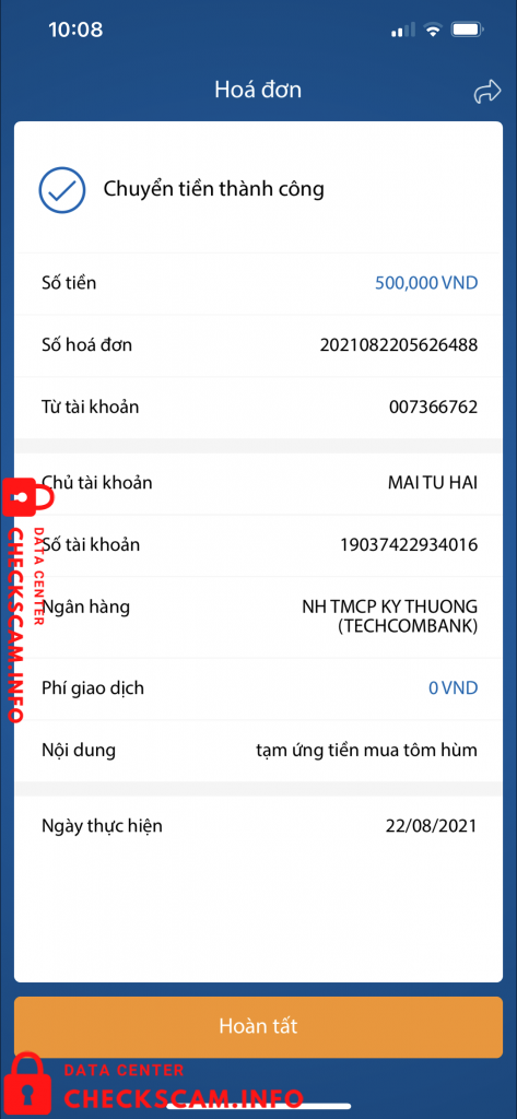 针对的证据 Mai Tu Hai