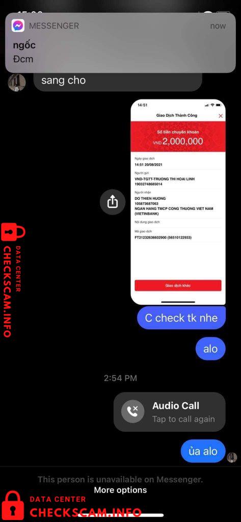 针对的证据 Đỗ Thiên Hương