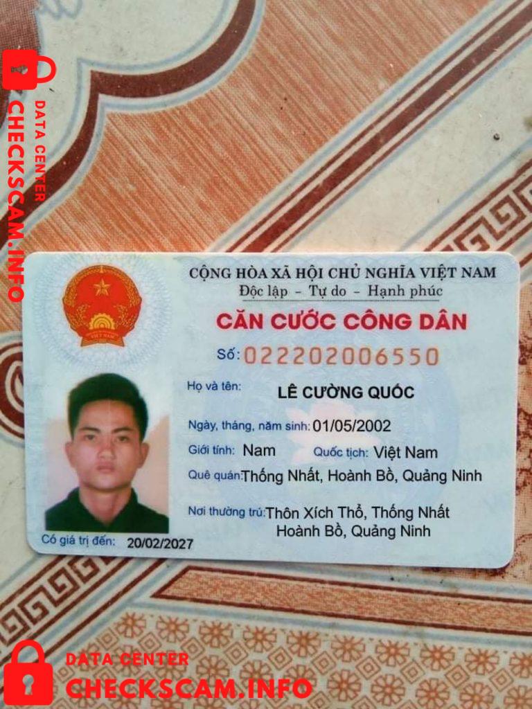 针对的证据 Lê Cường Quốc